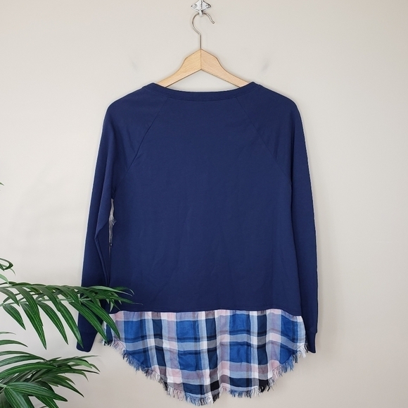 NWT Evereve Peyton Jensen | Tomboy Plaid Pullover Size XS - Picture 4 of 4
